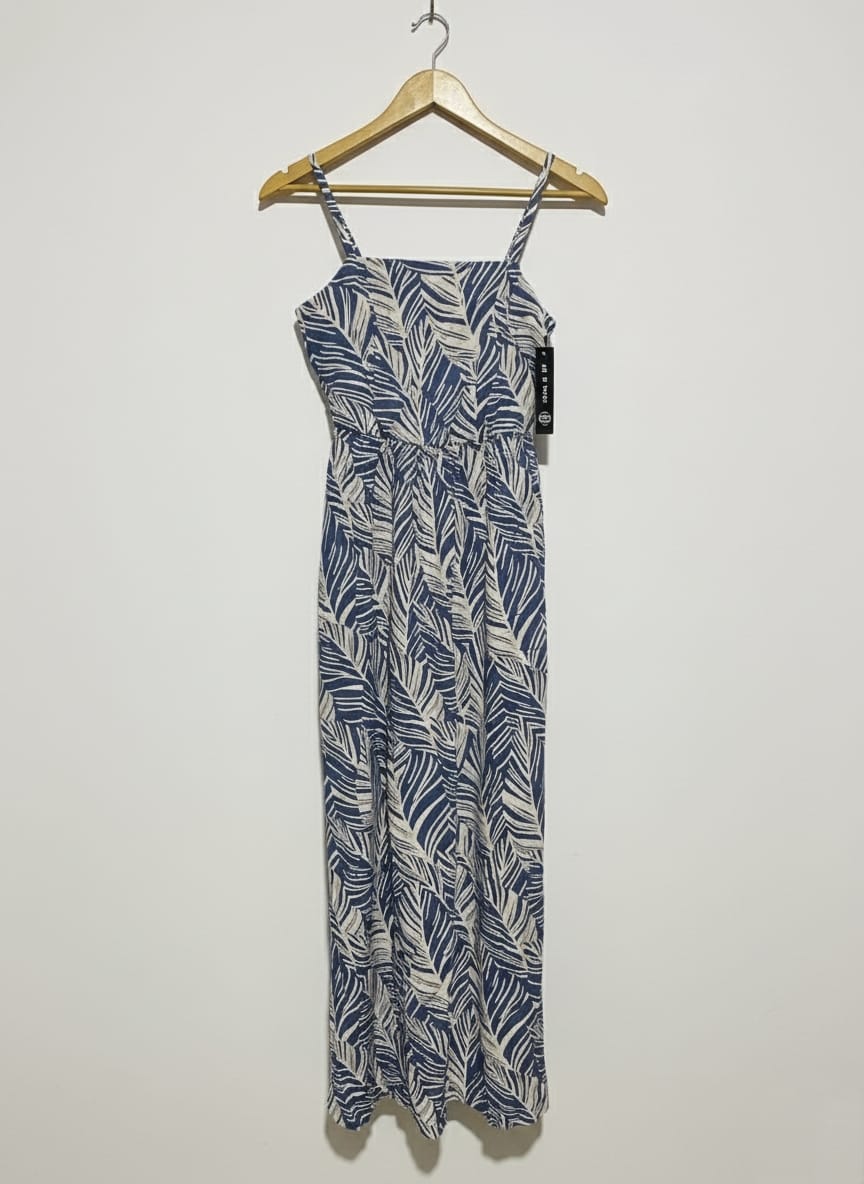 AS U WISH|S|BUST 15| Juniors' Lily Rose Squareneck Molded Cup Side Slit Midi Dress