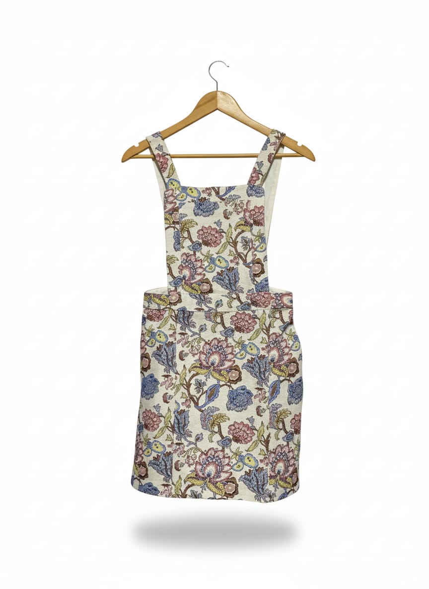 TOP SHOP |M|WAIST 30| Diamante Jacquard Pinafore Jump Suits