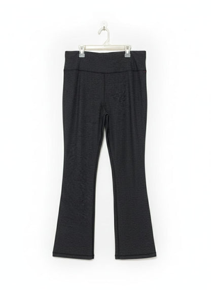 AVIA|L|WAIST 32|HEATHERED BLACK FLARE YOGA PANTS