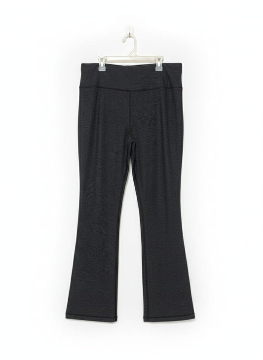 AVIA|L|WAIST 32|HEATHERED BLACK FLARE YOGA PANTS