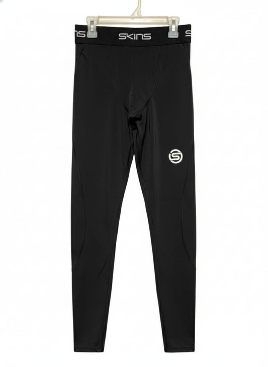 SKINS|M|WAIST 24|BLACK COMPRESSION LEGGINGS