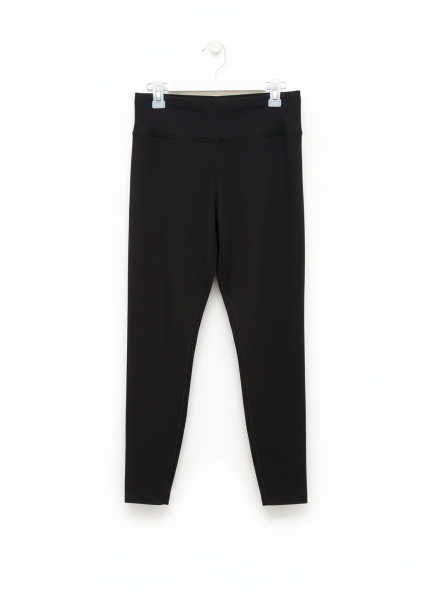 NIKE DRIFIT|M|WAIST 28|WOMEN'S BLACK HIGH-WAISTED SEAMLESS ATHLETIC LEGGINGS