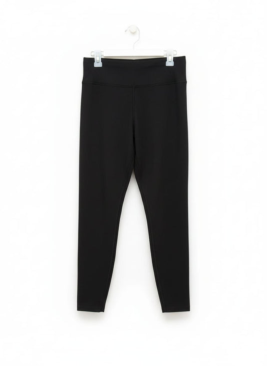 NIKE DRIFIT|M|WAIST 28|WOMEN'S BLACK HIGH-WAISTED SEAMLESS ATHLETIC LEGGINGS