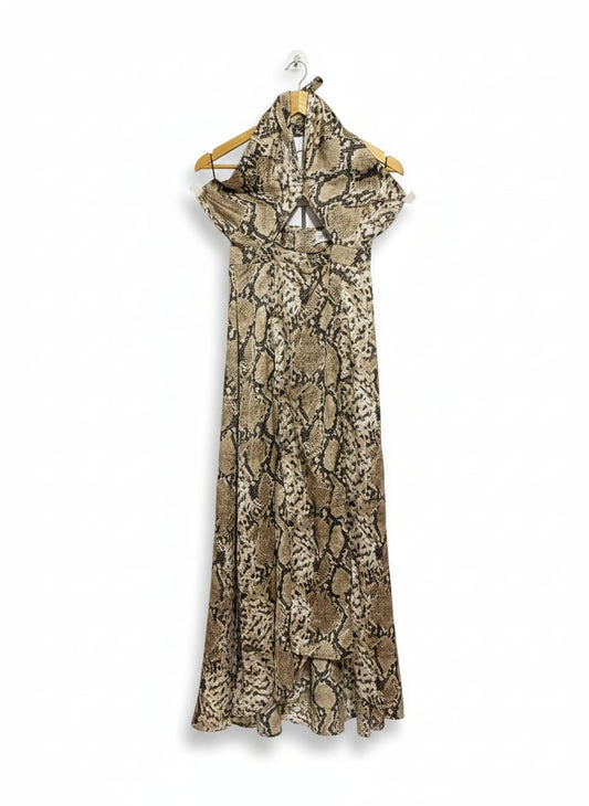 LIONESS|M|BUST 18|VIPER CUT OUT DETAIL MAXI DRESS