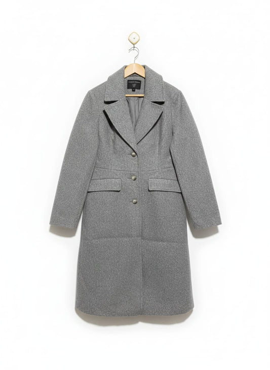 DOROTHY PERKINS|M|BUST 21|GREY MIDI FIT AND FLARE COAT