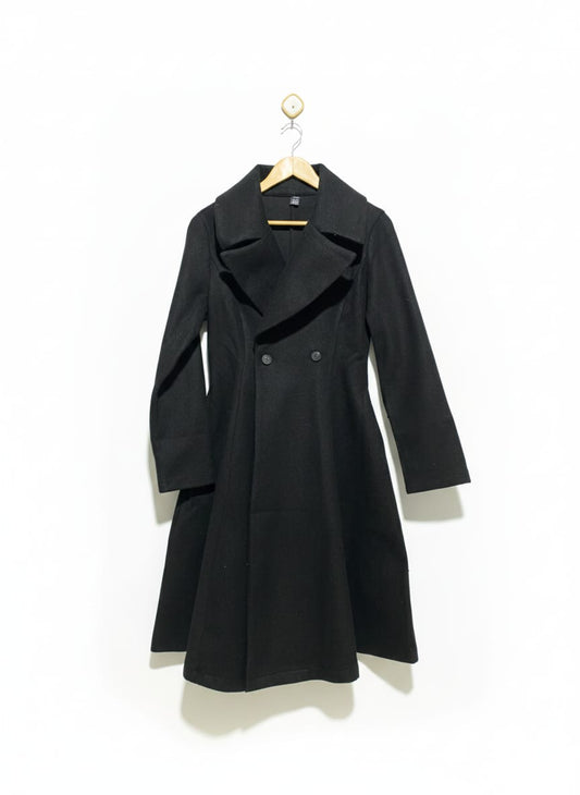 SHEIN |S|BUST 18|WIDE COLLAR FLARE COAT