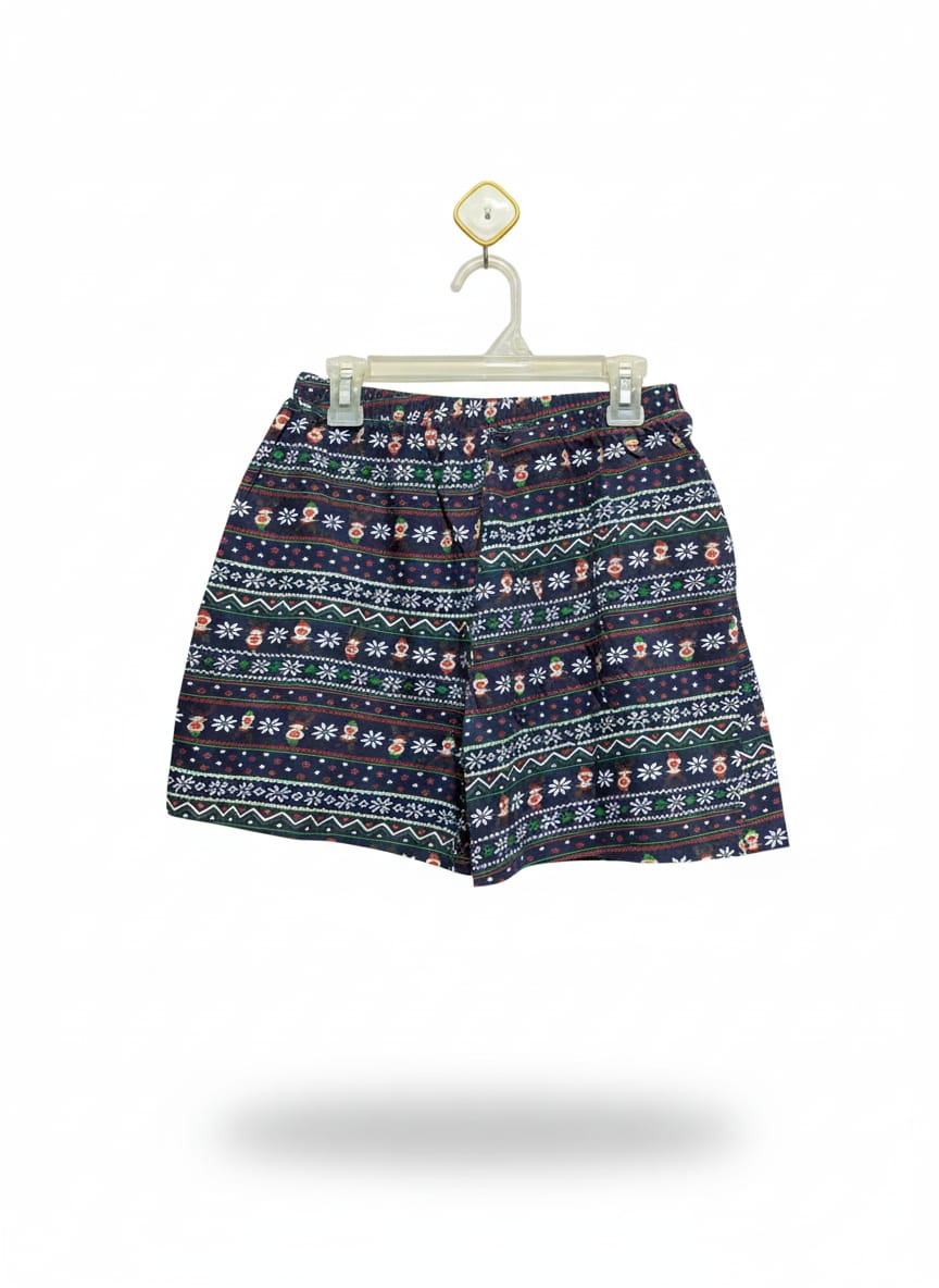 FLUID|XS|WAIST 24|AEO FAIRISLE FLANNEL POCKET BOXER SHORT