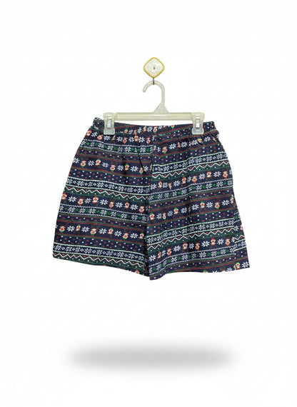 FLUID|XS|WAIST 24|AEO FAIRISLE FLANNEL POCKET BOXER SHORT