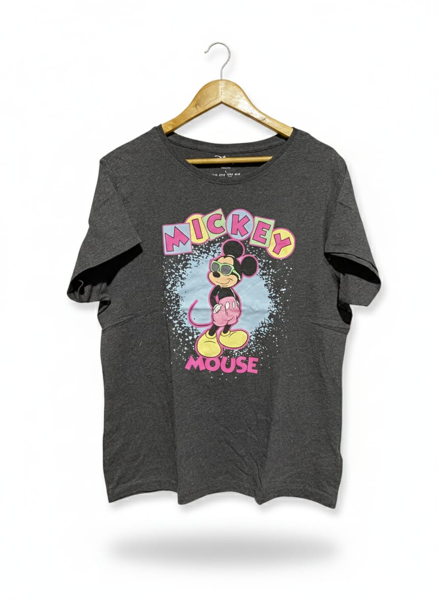 PRIMARK|L/XL|BUST 23|DISNEY MICKEY MOUSE 90S SUNGLASSES GRAPHIC T-SHIRT