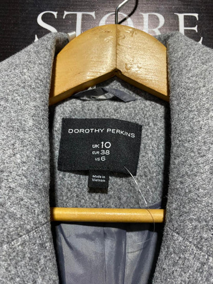 DOROTHY PERKINS|M|BUST 21|GREY MIDI FIT AND FLARE COAT