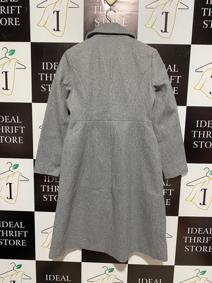 DOROTHY PERKINS|M|BUST 21|GREY MIDI FIT AND FLARE COAT