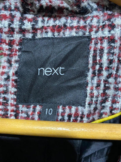 NEXT|M|BUST 19| BROWN CHECK KAI WOOL-BLEND HOUNDSTOOTH-CHECK COAT