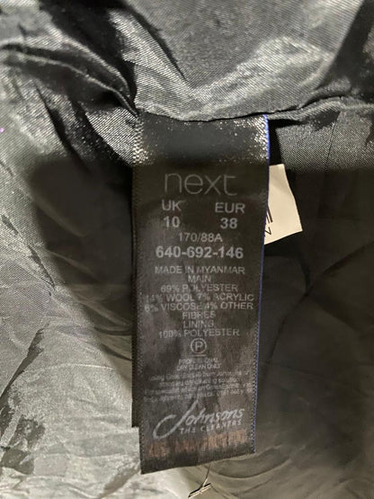 NEXT|M|BUST 19| BROWN CHECK KAI WOOL-BLEND HOUNDSTOOTH-CHECK COAT