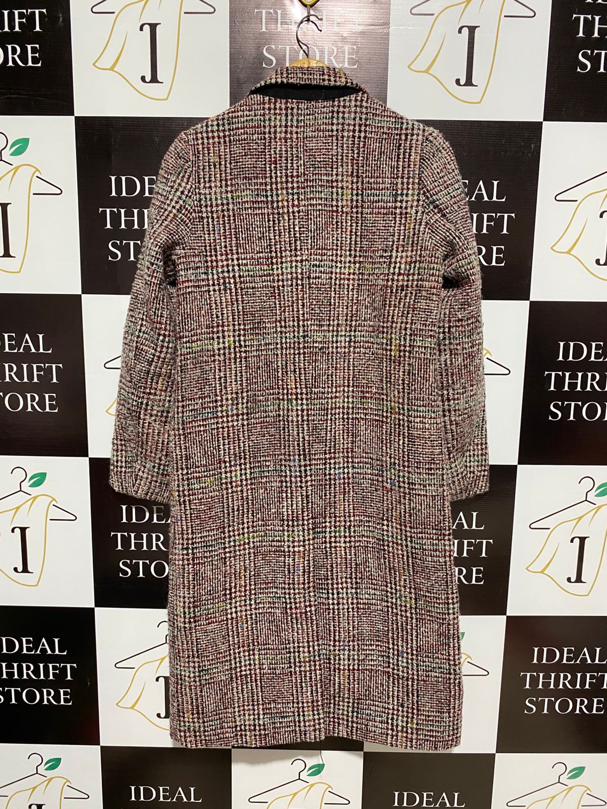 NEXT|M|BUST 19| BROWN CHECK KAI WOOL-BLEND HOUNDSTOOTH-CHECK COAT