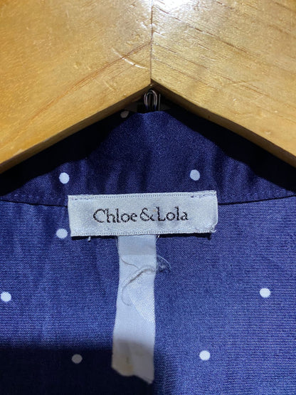 CHLOE&LOLA|LARGE/XLARGE|SILK DIAMOND-PRINT PIPED PYJAMA SET