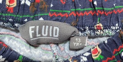 FLUID|XS|WAIST 24|AEO FAIRISLE FLANNEL POCKET BOXER SHORT