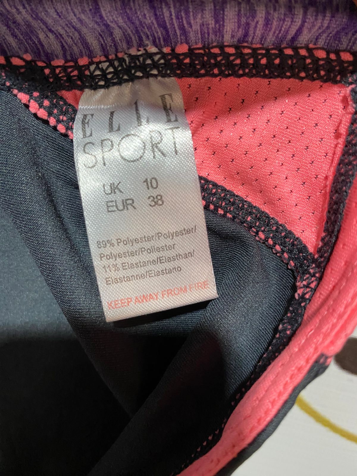 ELLE SPORT|M|BUST 17|Free Sport" Purple Athletic Tank Top