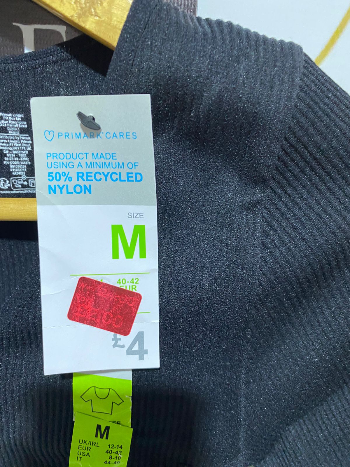 PRIMARK|M|BUST 12| Women's Short Sleeve Stretch Scoop Neck T-Shirt