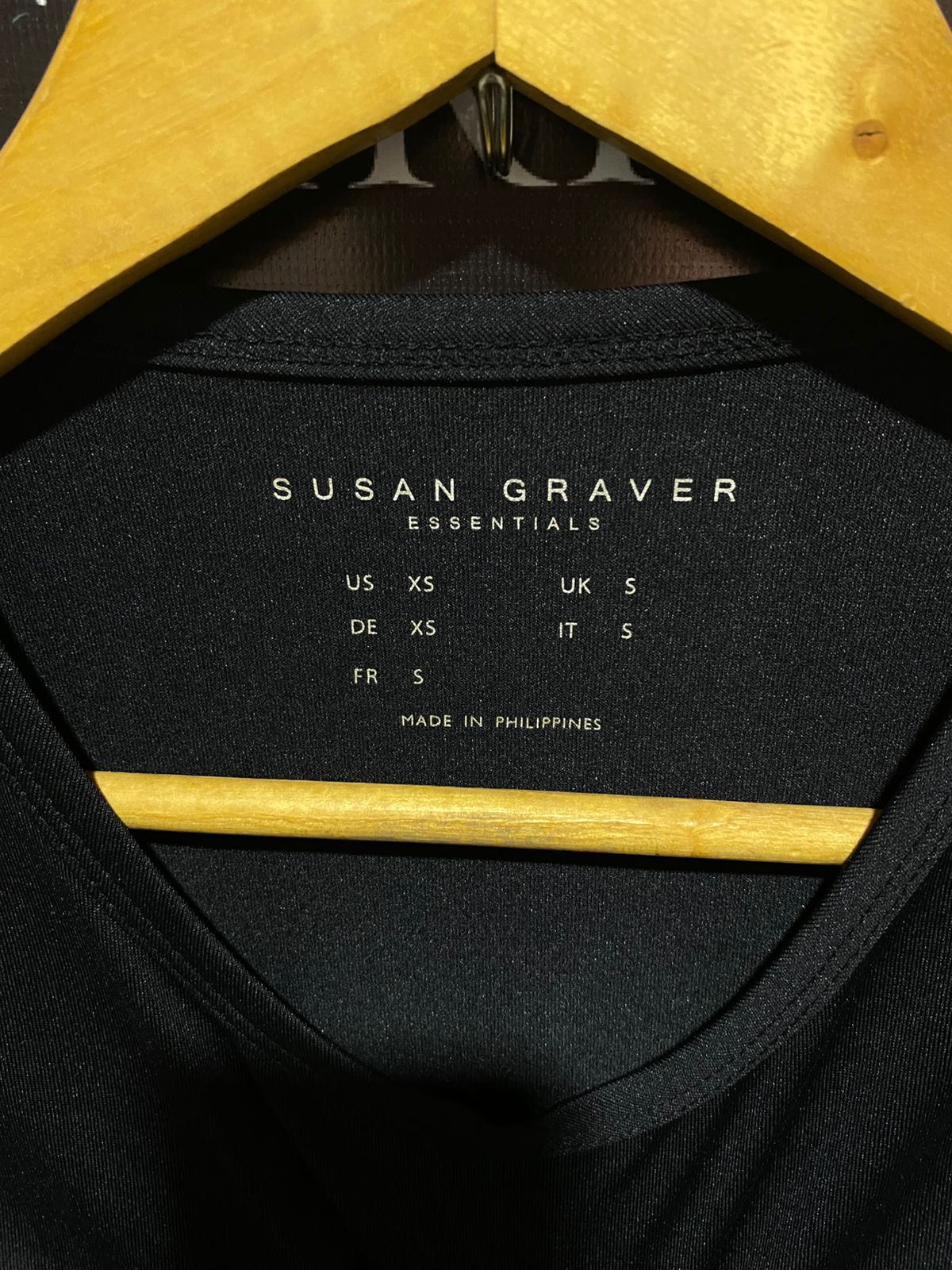 SUSAN GRAVER|XS/S|BUST 18|Dashing Black Cotton T Shirt For Girls