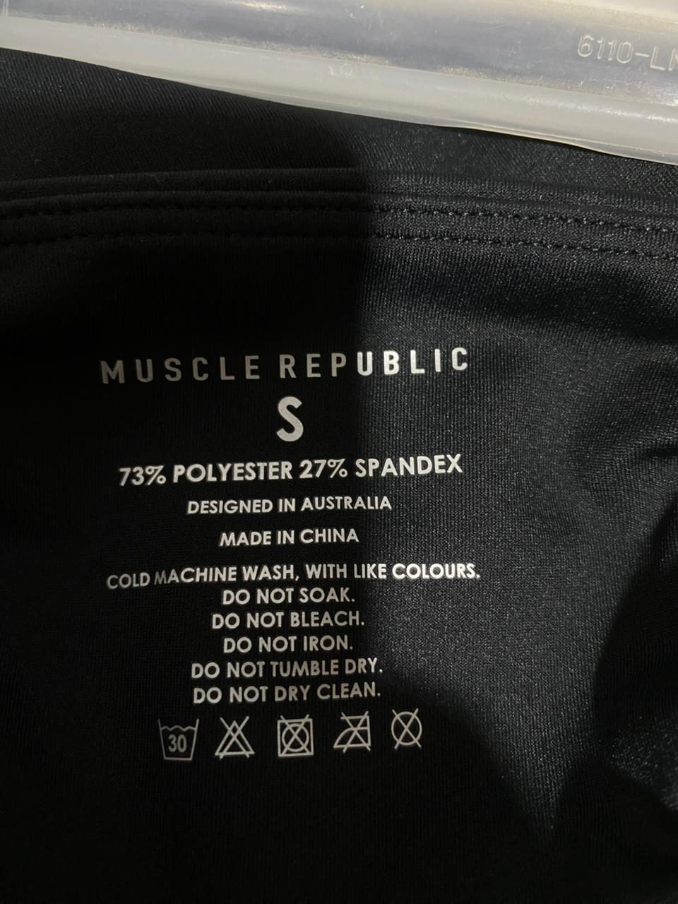 MUSCLE REPUBLIC|S|WAIST 24|BALANCE LIVE SHORTS - BLACK