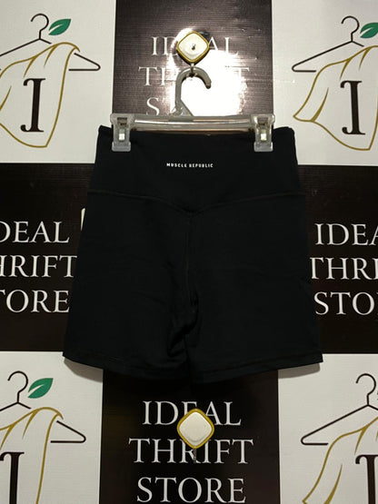 MUSCLE REPUBLIC|S|WAIST 24|BALANCE LIVE SHORTS - BLACK