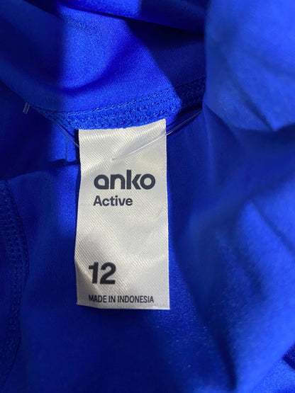 ANKO ACTIVE|M|WAIST 26|Girls' Pocket Bike Shorts in Blue