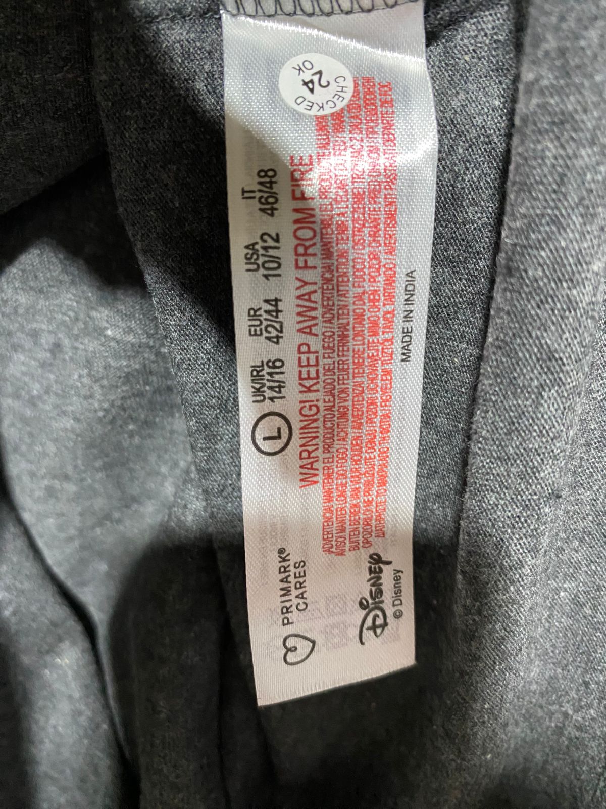 PRIMARK|L/XL|BUST 23|DISNEY MICKEY MOUSE 90S SUNGLASSES GRAPHIC T-SHIRT