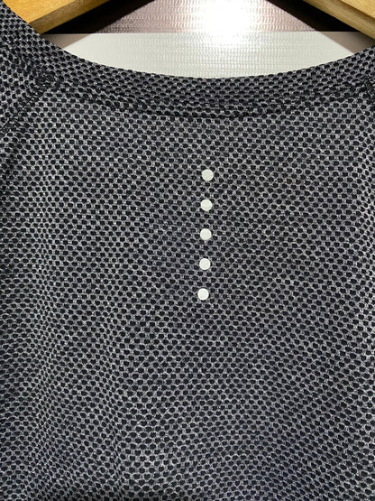 ATHLETIC WORKS|L|BUST 20|WOMEN'S ACTIVE DRAWSTRING TIE BACK SHORT SLEEVE T-SHIRT