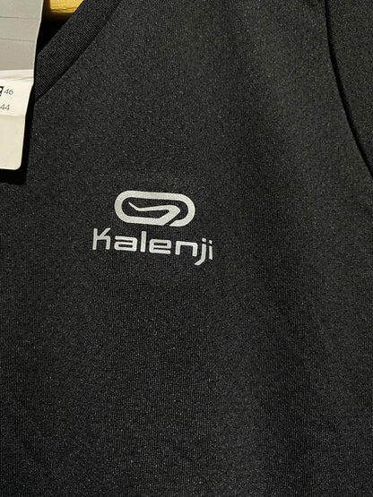 KALENJI|L/XL|BUST 20| Black V-Neck Running T-Shirt
