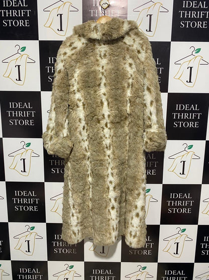 ACRYLIC|FREE SIZE| Vintage Long Faux Fur Coat