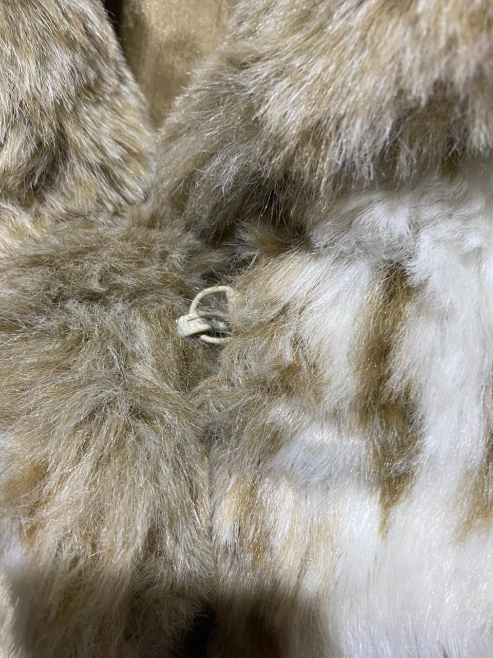 ACRYLIC|FREE SIZE| Vintage Long Faux Fur Coat