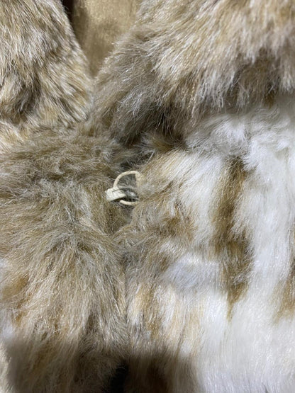 ACRYLIC|FREE SIZE| Vintage Long Faux Fur Coat