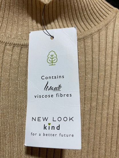 VISCOSE FIBRES |M|BUST 14|Rib-knit turtleneck dress