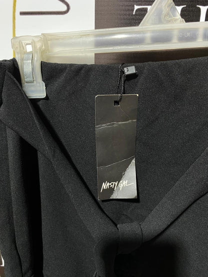 NASTY GAL|S|WAIST 24|Black Ruffle Mini Skirt with Belt
