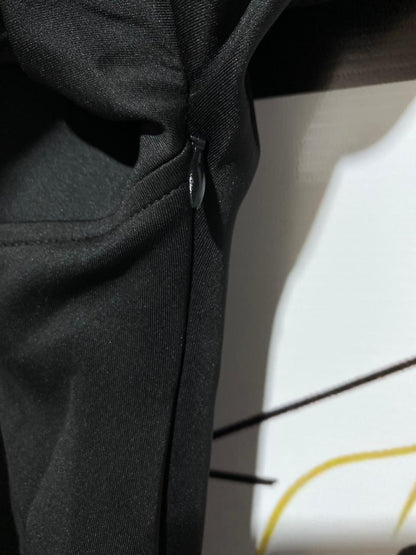 ZARA|XL|BUST 17|Black Satin-Effect Empire Waist Mini Dress