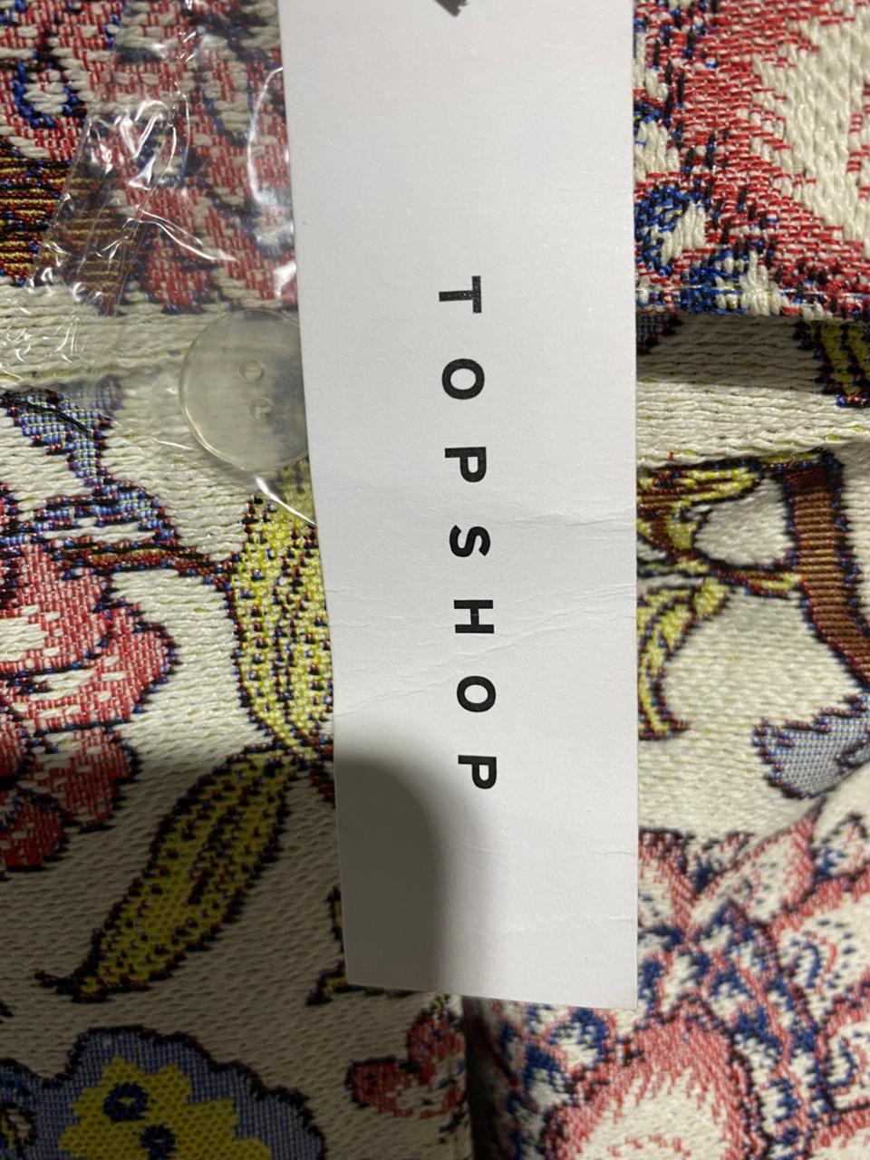 TOP SHOP |M|WAIST 30| Diamante Jacquard Pinafore Jump Suits