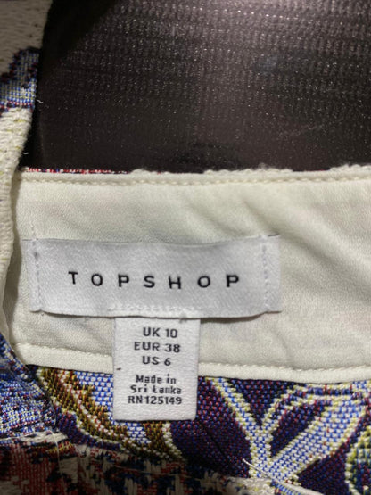 TOP SHOP |M|WAIST 30| Diamante Jacquard Pinafore Jump Suits