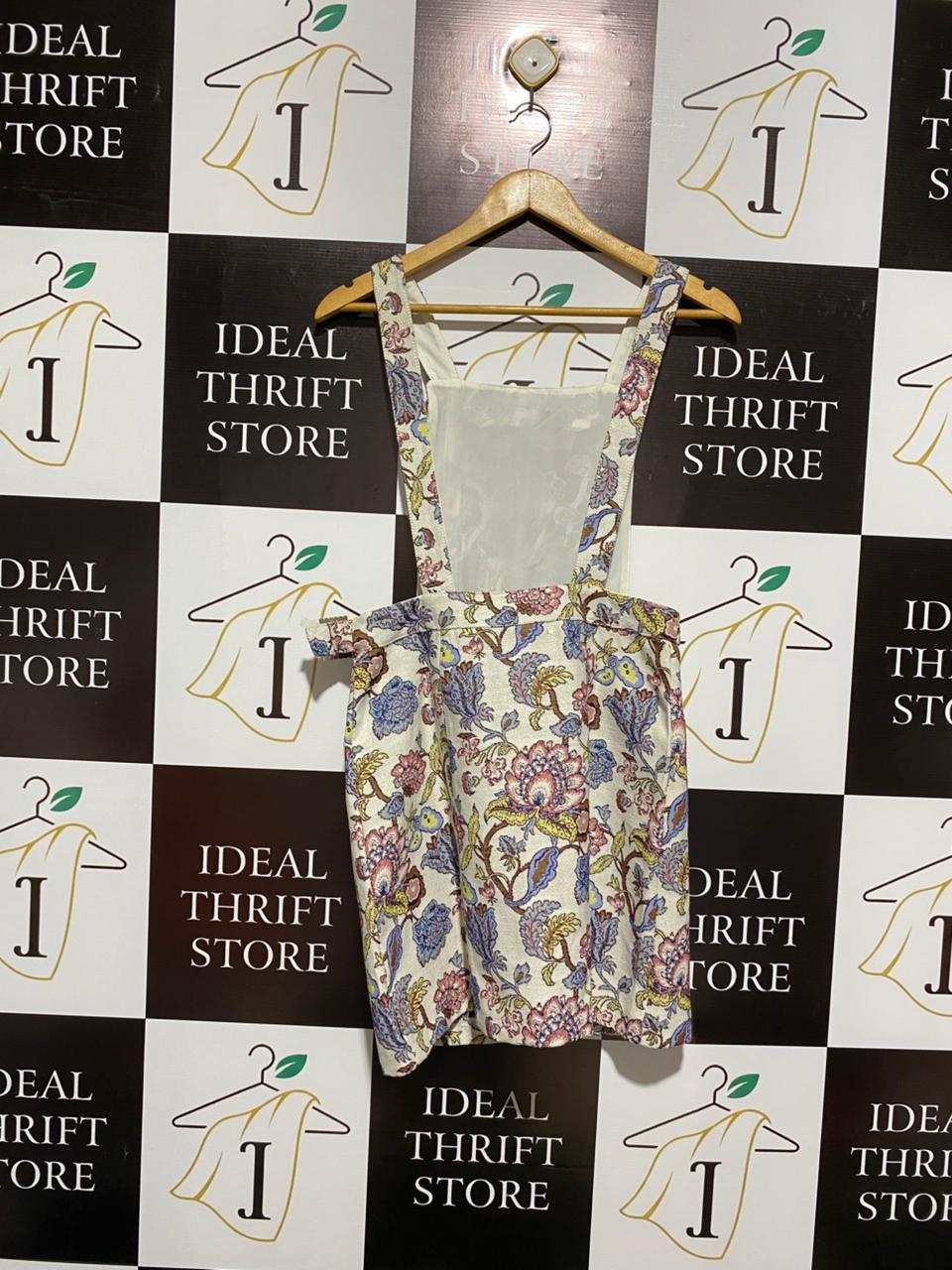 TOP SHOP |M|WAIST 30| Diamante Jacquard Pinafore Jump Suits