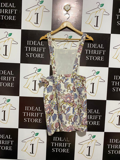 TOP SHOP |M|WAIST 30| Diamante Jacquard Pinafore Jump Suits