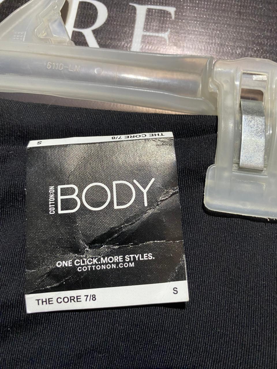 COTTON ON |S|WAIST 24|WOMEN'S BLACK HIGH-WAISTED ATHLETIC LEGGINGS