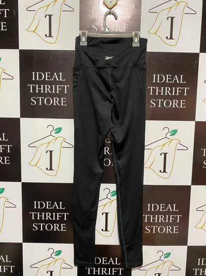 REEBOK|S|WAIST 24|WOMEN'S BLACK HIGH-RISE SCULPTING PERFORMANCE LEGGINGS