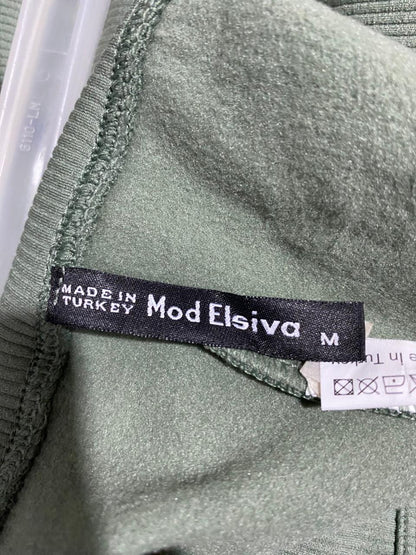 MOD ELSIVA|M|WAIST 22|WOMEN'S HIGH-WAISTED SEAMLESS OLIVE GREEN ATHLETIC LEGGINGS