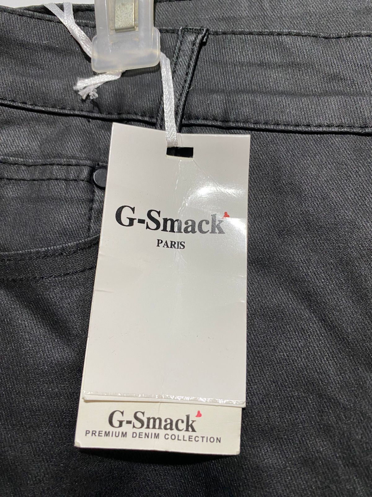 G-SMACK PARIS|XL|WAIST 32|WOMEN'S FAUX LEATHER SLIM FIT PANTS