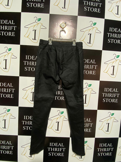 G-SMACK PARIS|XL|WAIST 32|WOMEN'S FAUX LEATHER SLIM FIT PANTS