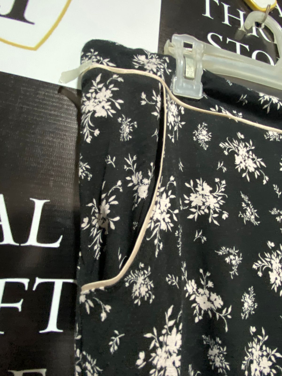 F&F SIGNATURE|XL|WAIST 34| WOMEN'S FLORAL PRINT ALESSIA CORDUROY PANTS