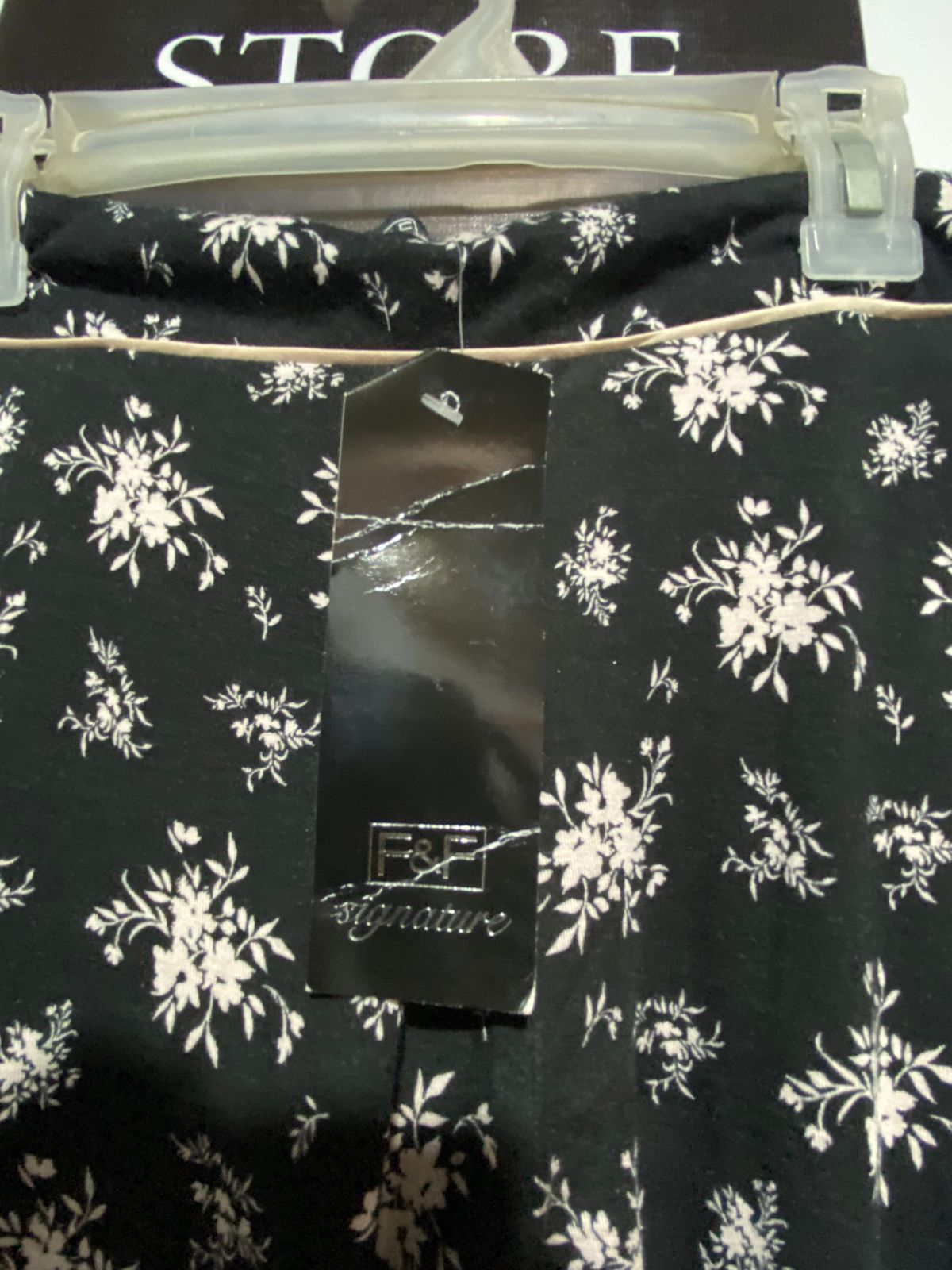 F&F SIGNATURE|XL|WAIST 34| WOMEN'S FLORAL PRINT ALESSIA CORDUROY PANTS