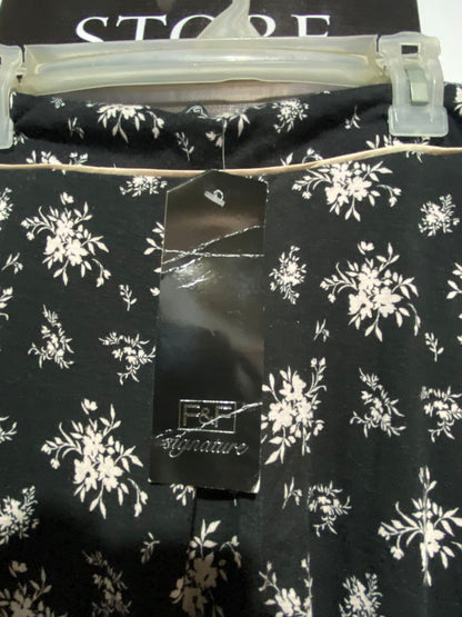 F&F SIGNATURE|XL|WAIST 34| WOMEN'S FLORAL PRINT ALESSIA CORDUROY PANTS