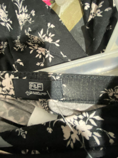 F&F SIGNATURE|XL|WAIST 34| WOMEN'S FLORAL PRINT ALESSIA CORDUROY PANTS