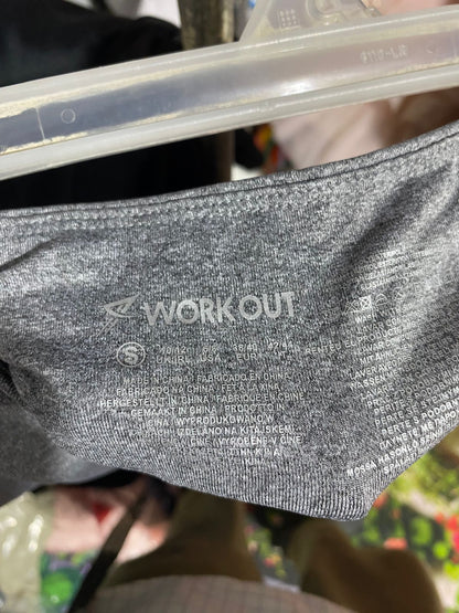 WORKOUT|S|WAIST 26|Women's Gray High-Waisted Athletic Leggings with Side Pockets