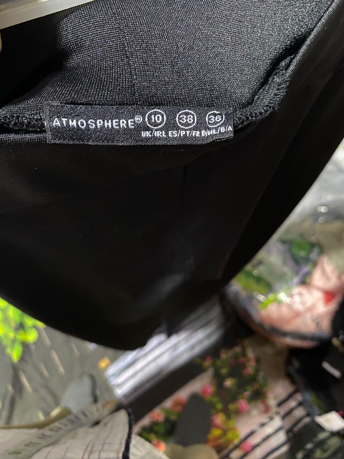 ATMOSPHERE|S|WAIST 39|Women's Black Athletic Pants: Slim Fit, Ankle Zippers & Pocket
